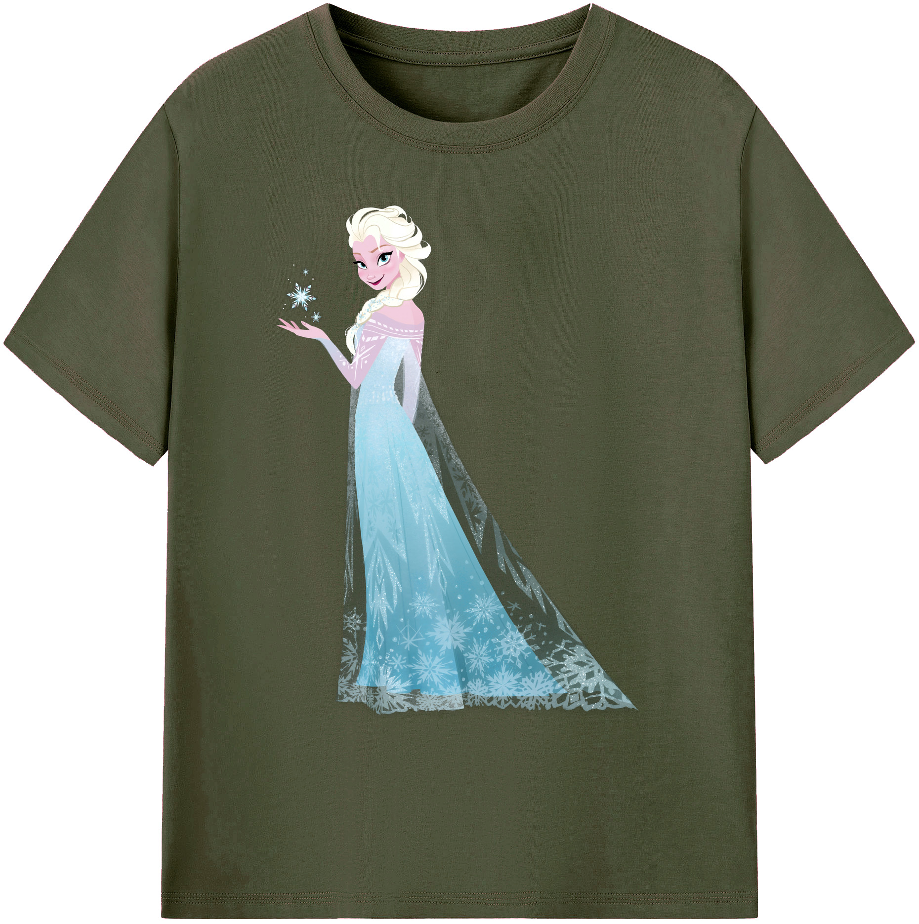 （画像用） アナと雪の女王 アンナ エルサ Frozen Anna Elsa 綿100％ メンズ半袖Tシャツ｜肌触りやわらか＆通気性